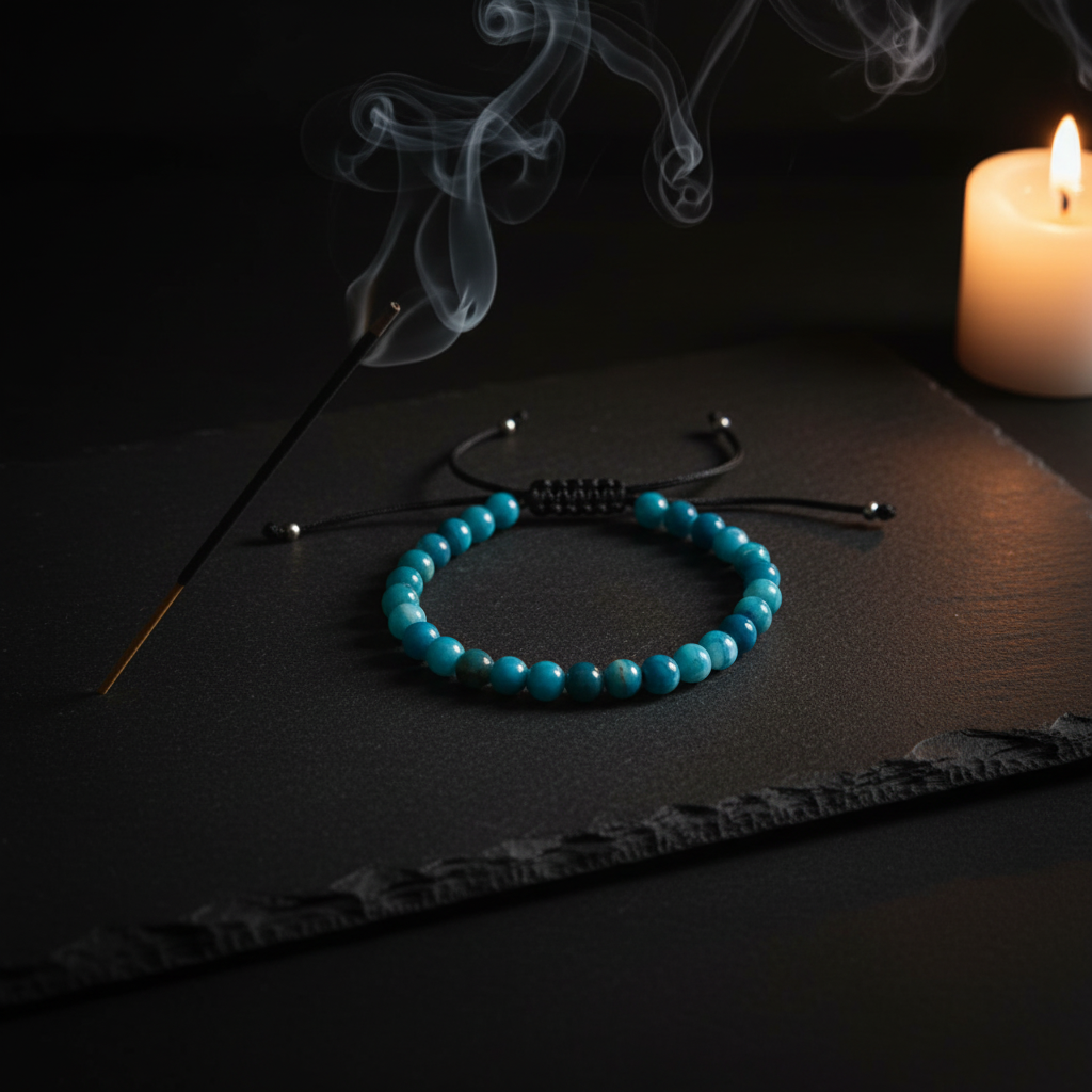 Bracciale agata colorata moody con incenso