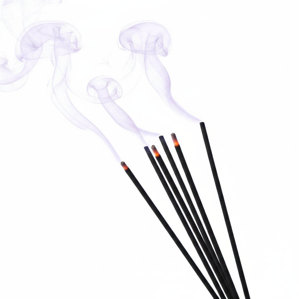 HEM Anti-Stress incensi - close-up brace e fumo