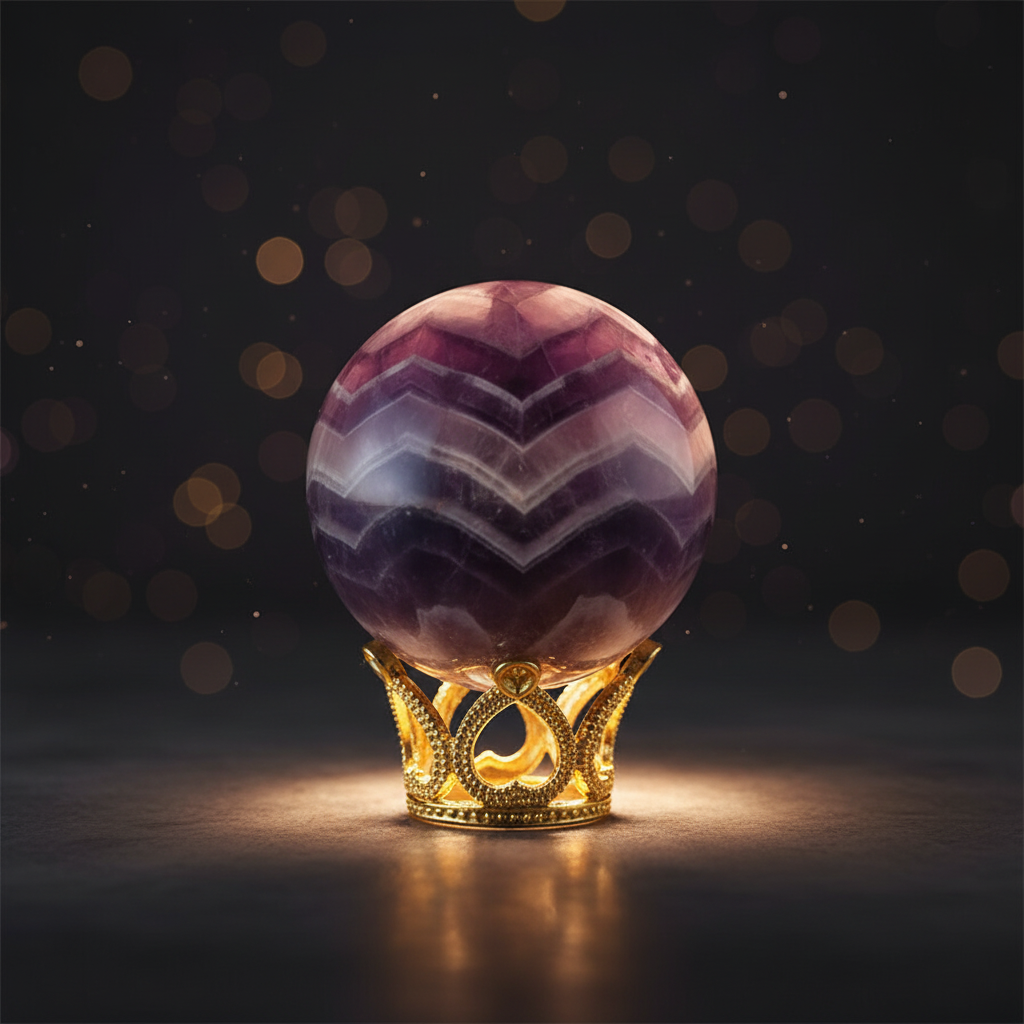 Sfera Ametista Chevron 4 cm