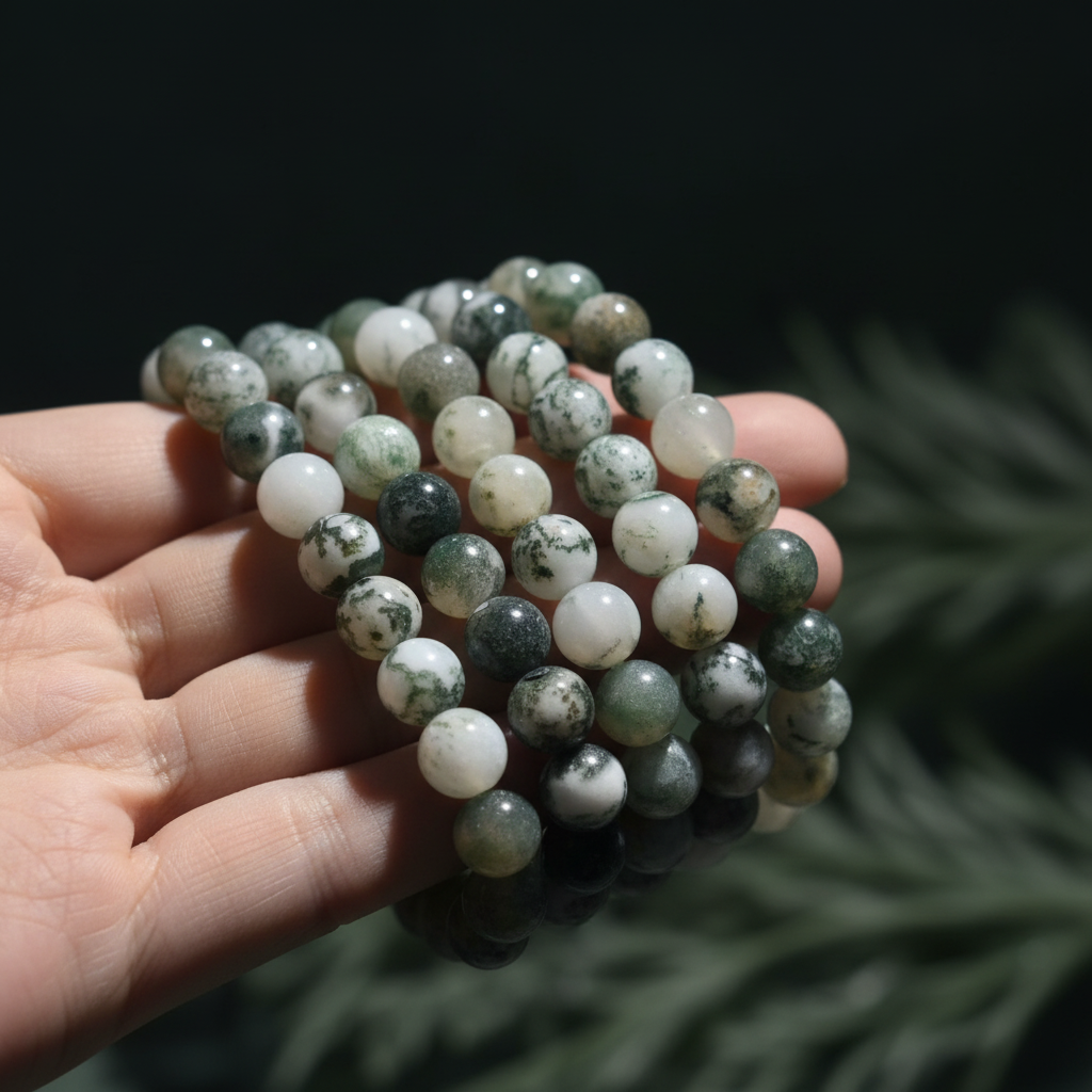Bracciale Agata Albero - Close-up macro