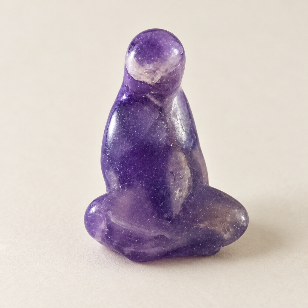 Madre Terra mini viola su superficie avorio