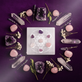 Piastra Selenite Metatron - Crystal Grid Flat Lay