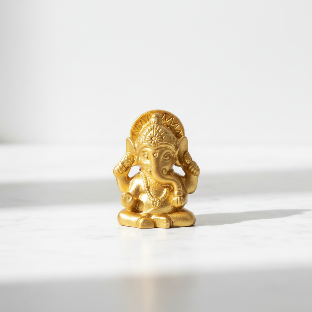 Mini Ganesh Gold - 3.5 cm