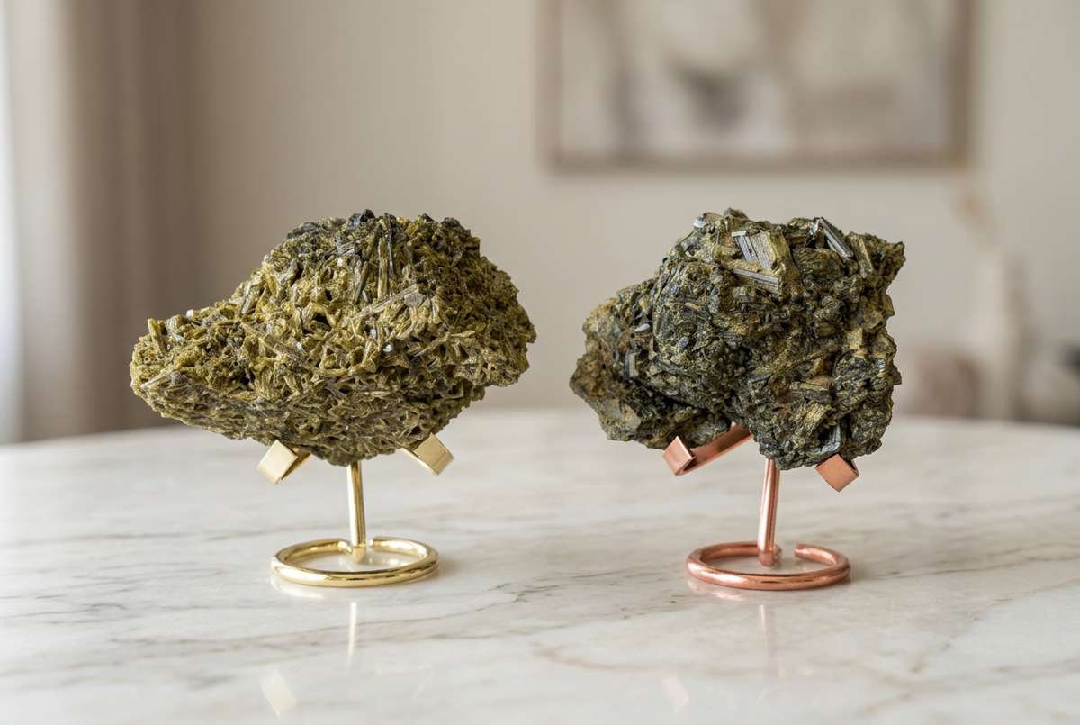 Tormaline con base su tavolo