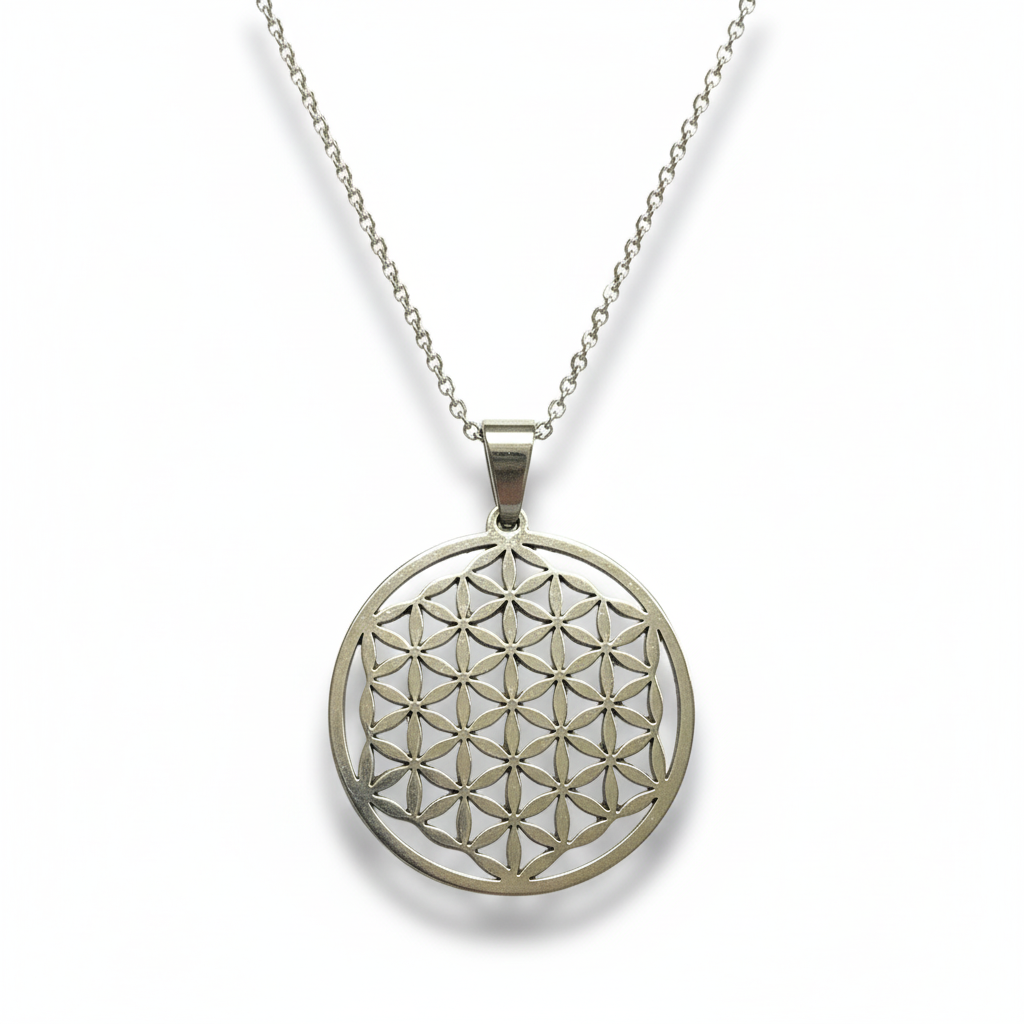 Collana Fiore della Vita - sfondo bianco