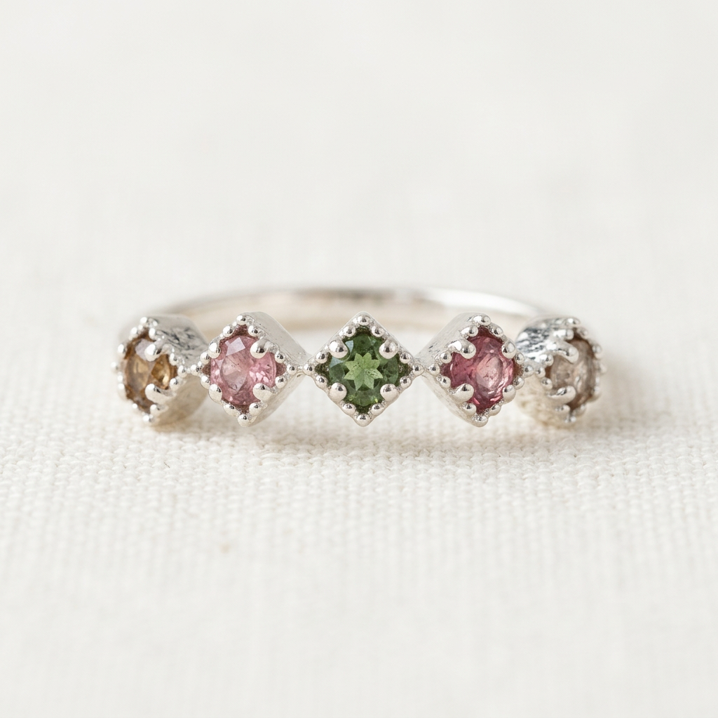 Anello 316 su lino avorio