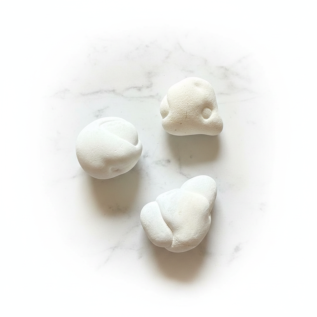 Pietra delle fate - flatlay su marmo