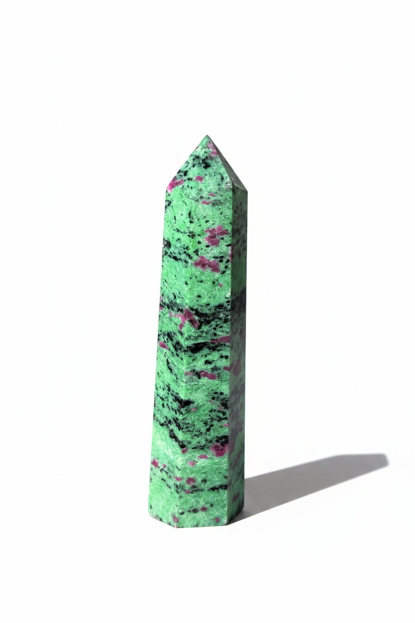 Torre ruby zoisite - verticale sfondo bianco