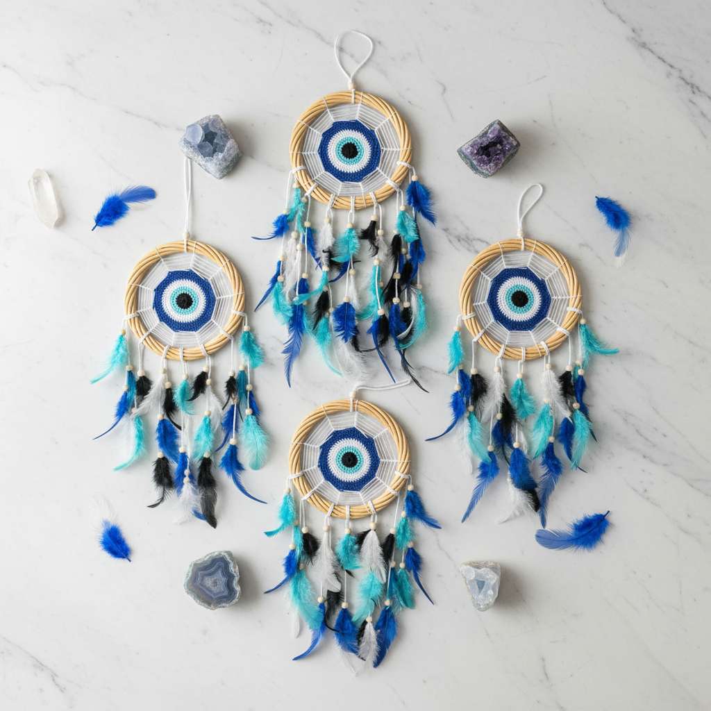 Dream Hunt Crochet 16cm - flat lay con cristalli