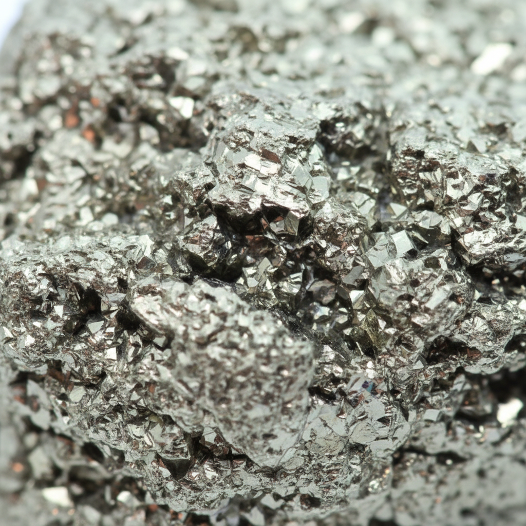 Pirite grezza - macro close-up