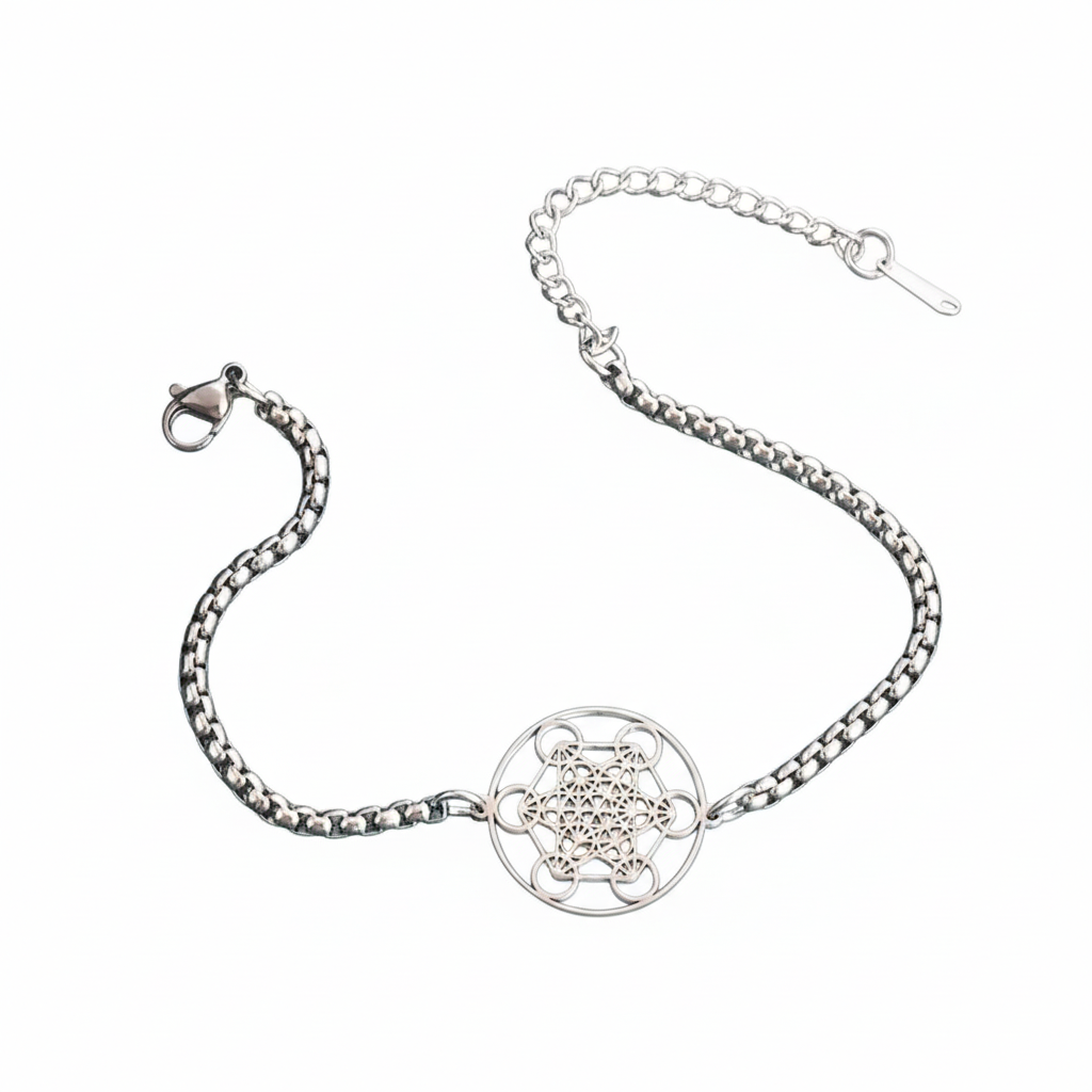 Bracciale Cubo di Metatron sfondo bianco