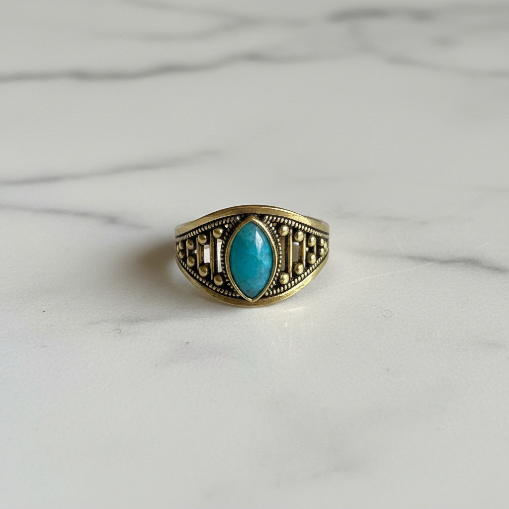 Anello Etnico Gold - Apatite