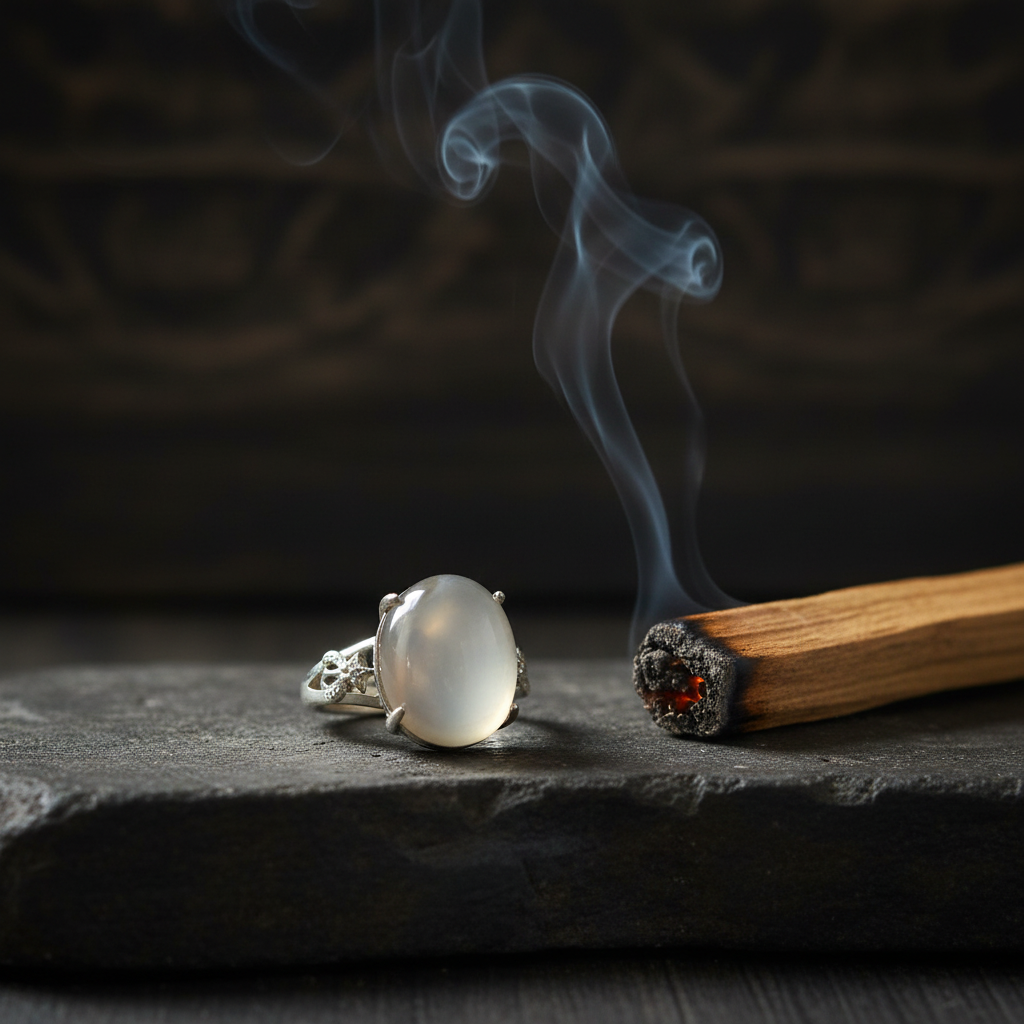 Anello agata palo santo