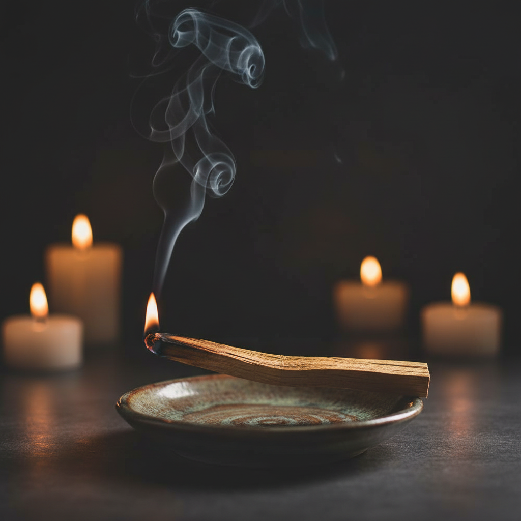 Bastoncino di Palo Santo - in combustione