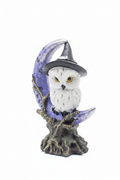 Statuina gufo wicca - cappello nero sfondo bianco