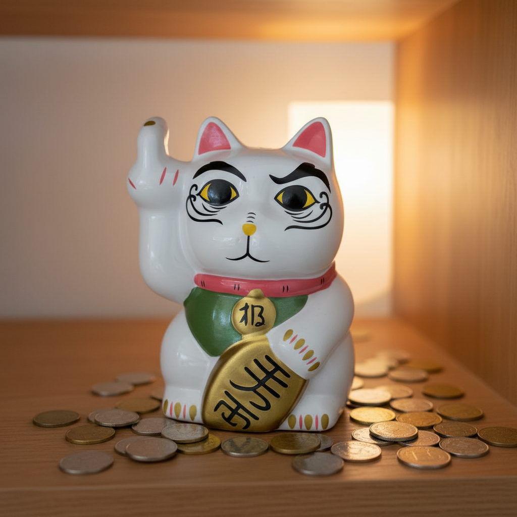 Maneki Neko Salvadanaio - lifestyle con monete
