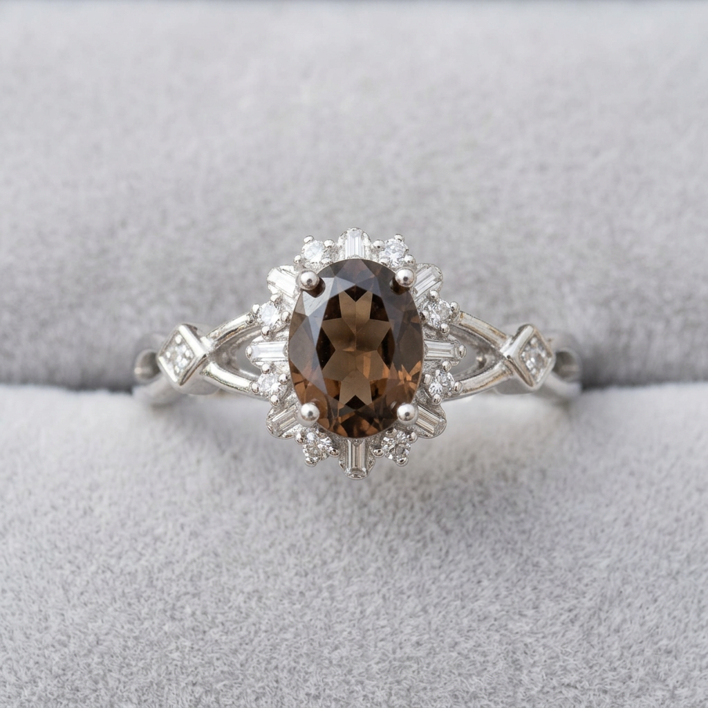 Anello 315 su velluto grigio