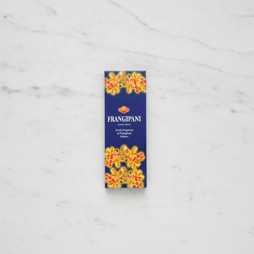 HEM Frangipani incensi - flatlay su marmo