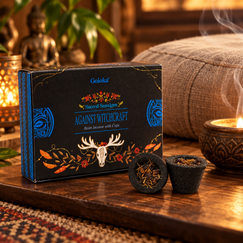 Coni d'incenso in angolo di meditazione
