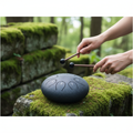 Tongue drum antracite - lifestyle in natura
