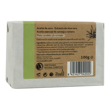 Sapone Naturale Aloe Vera Essabó 100g