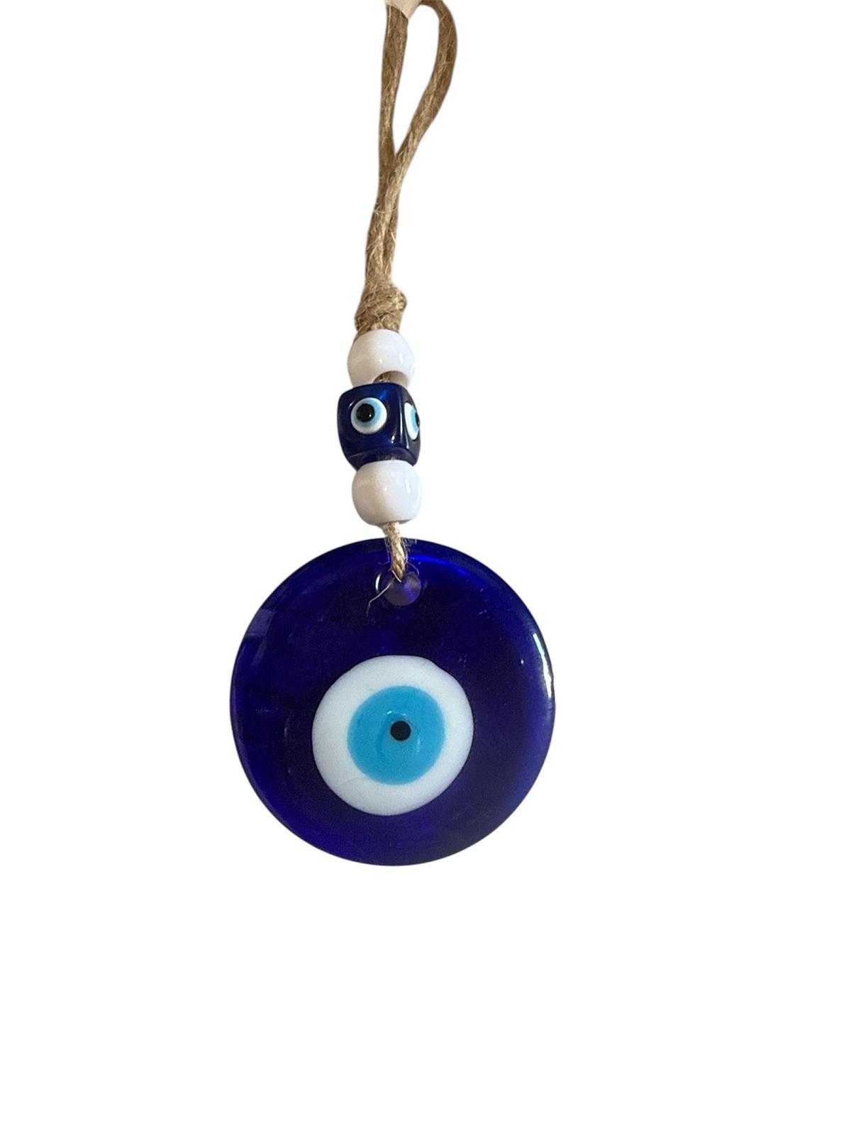 Occhio di Nazar Turco in Vetro Blu Protezione Malocchio 16cm