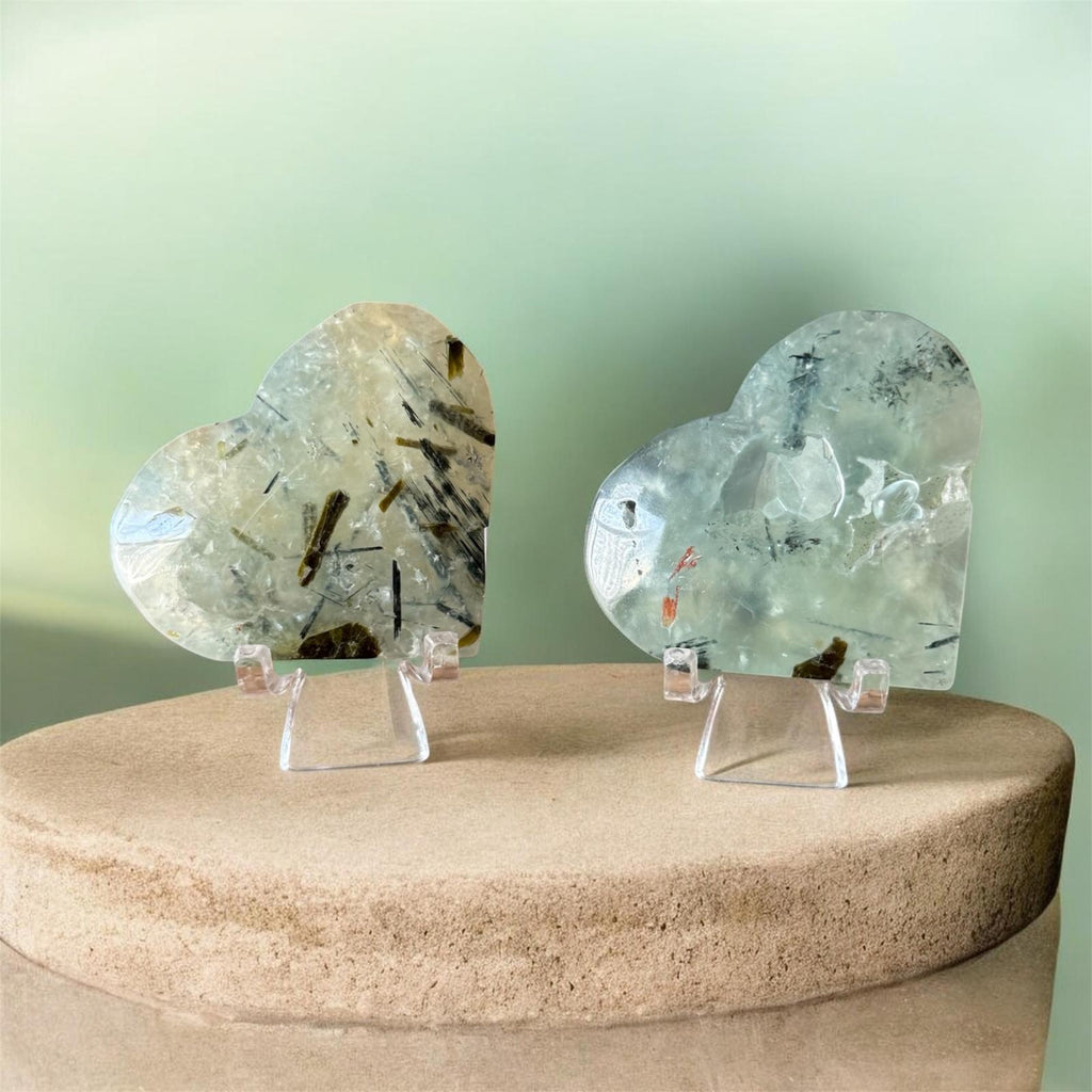 Cuore di Prehnite Naturale