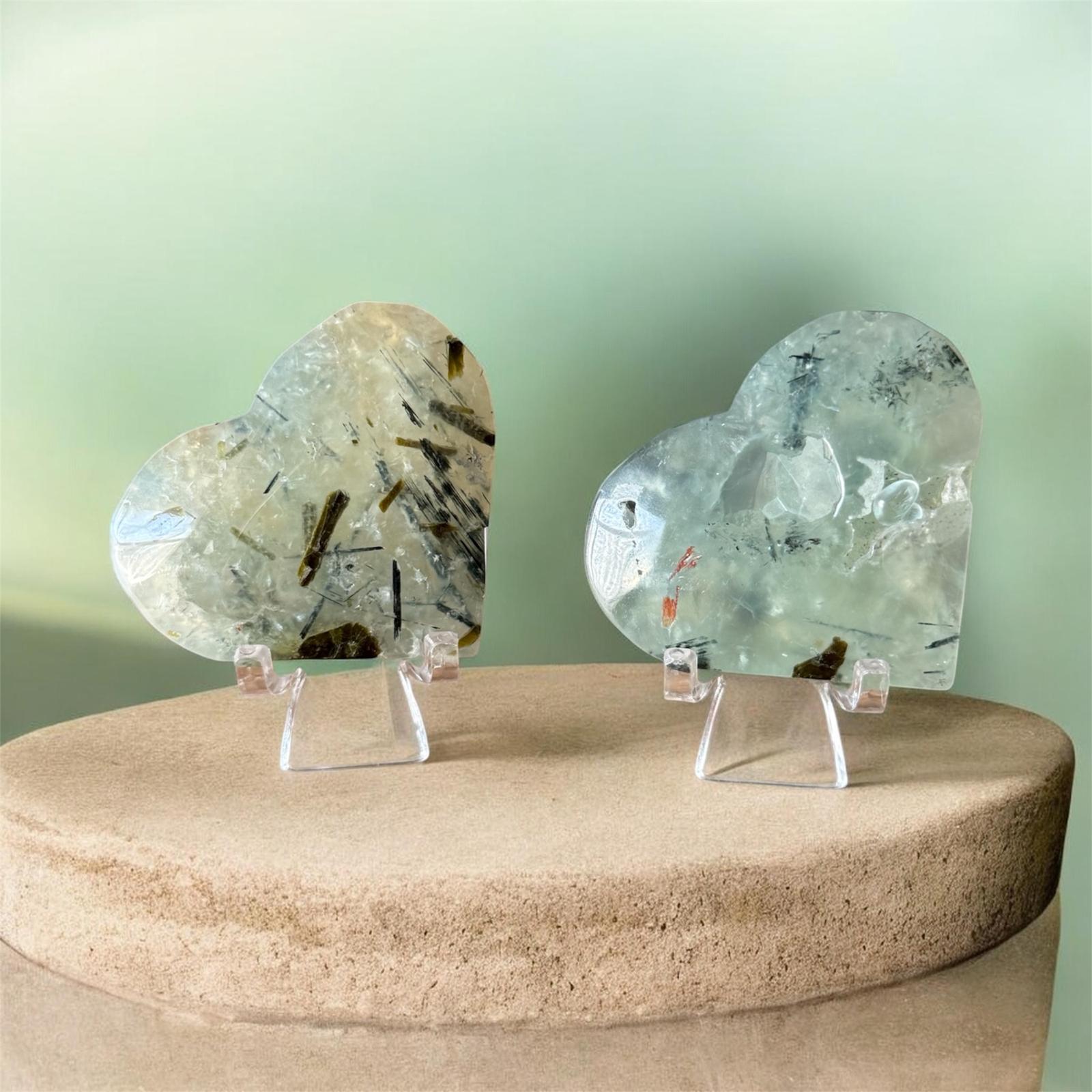 Cuore di Prehnite Naturale