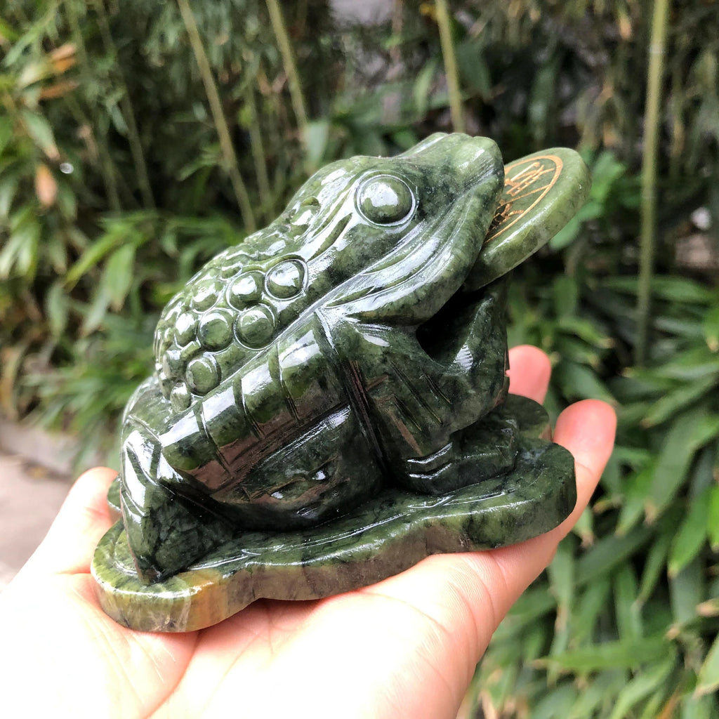 Rana in Giada Verde - 600g circa