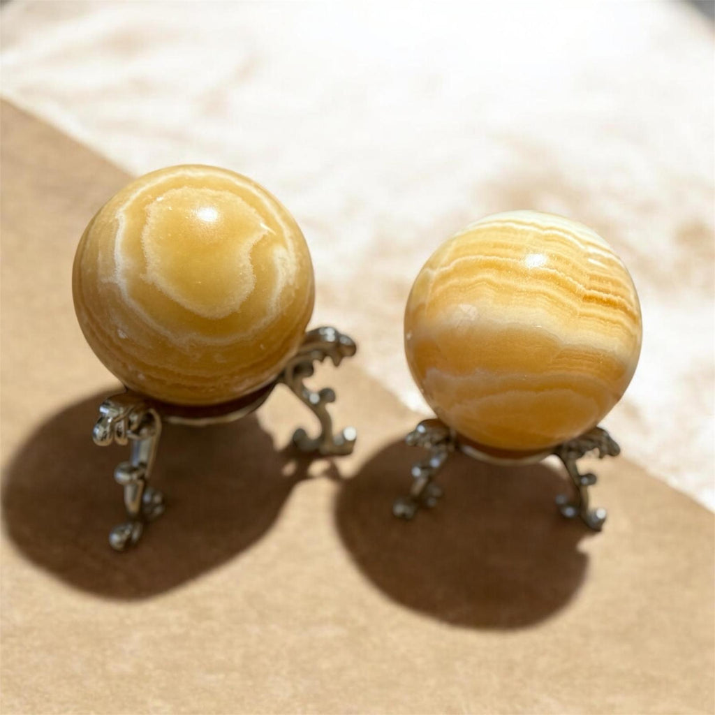 Sfera Calcite Gialla