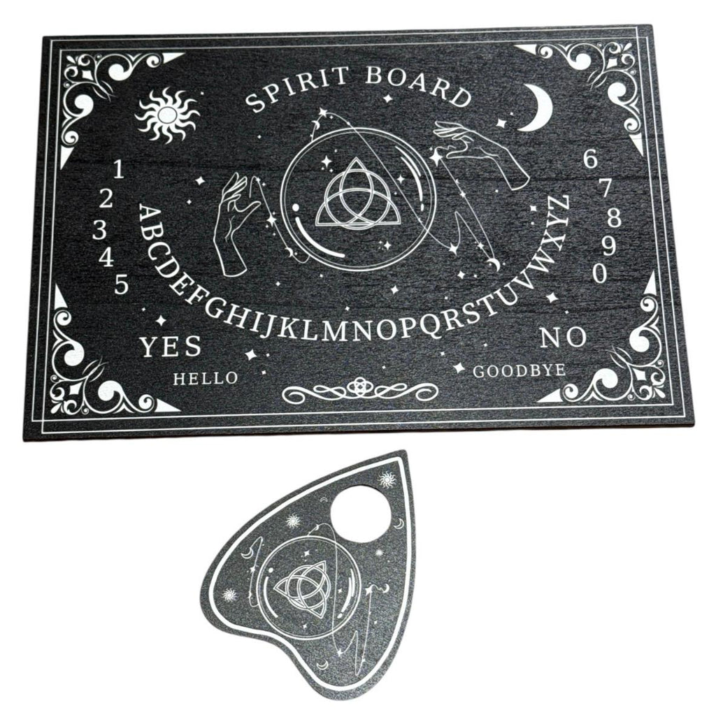 Tavola Ouija Spirit Board Nera con Planchette