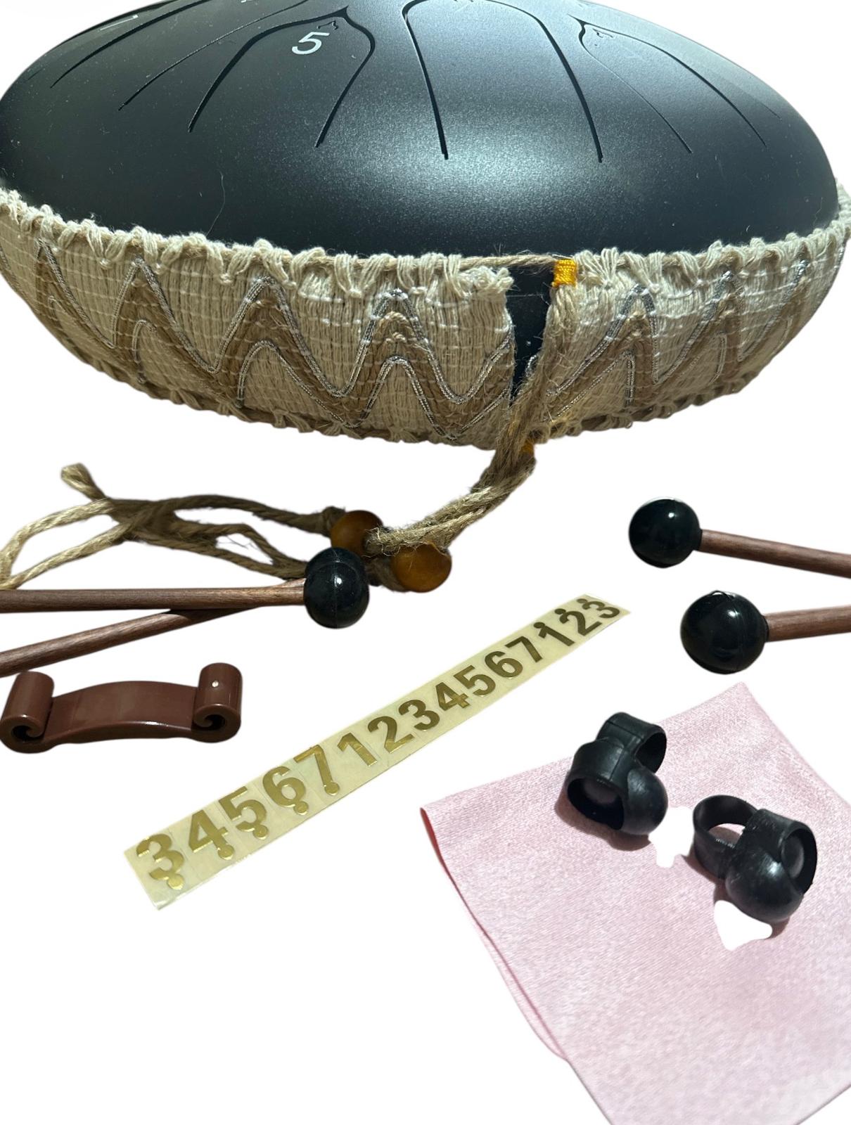 Tongue Drum 35 cm Nero